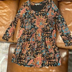 Long Sleeve Peruvian Connection Dress with pockets